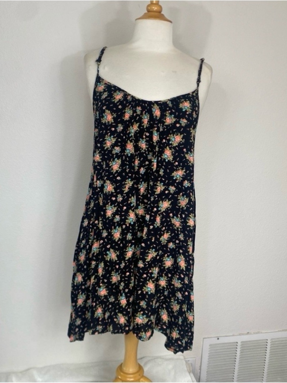 Volcom Women Multicolor Floral Soft Flowy Mini Dress Size Small Beach Boho Girly